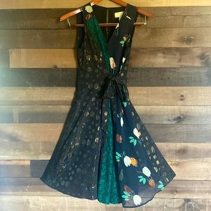Anthropologie faux wrap dress